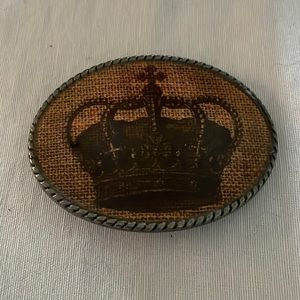 Princess and Butch CROWN belt buckle